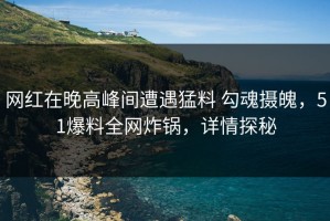 网红在晚高峰间遭遇猛料 勾魂摄魄，51爆料全网炸锅，详情探秘